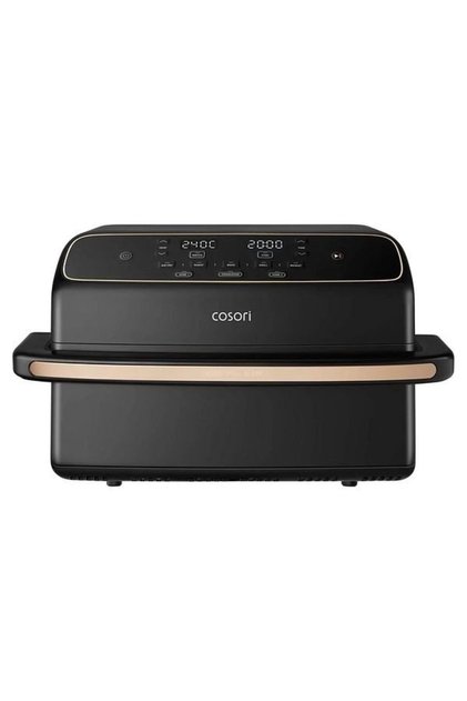 CAFTF801CEUR Friteuză cu aer cald dublă, 8.6l, 2700W, negru-auriu