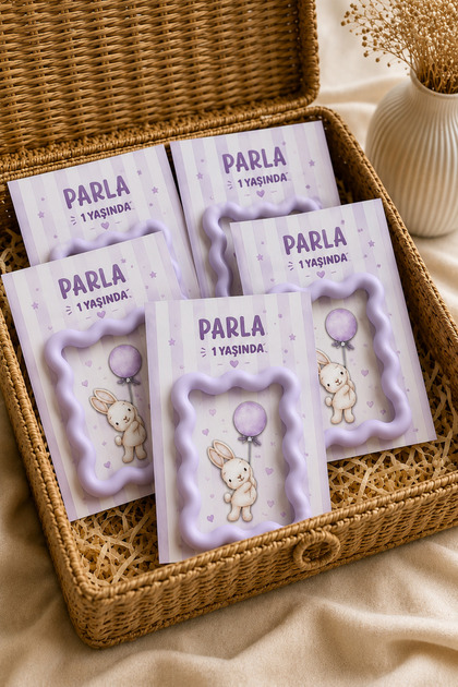 Kişiye Özel Hoş Geldin Bebek-Doğum Günü Kartı- Yenidoğan bebek hediyesi, Baby shower, Hastane ziyareti, Hoş geldin bebek, 1 yaş kutlaması Hediye Kartı-İstediğiniz Renk- 10 ADET -