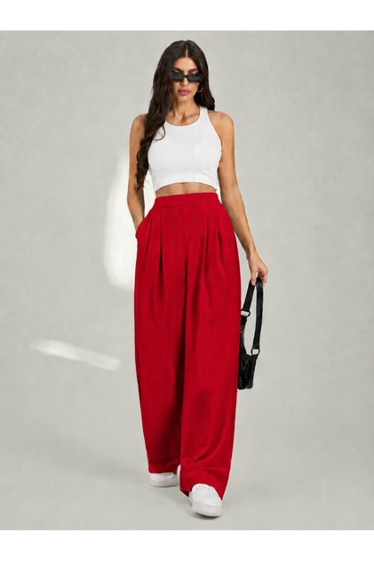 Women's High Waist Wide Leg Palazzo Pants Comfortable Stylish Casual