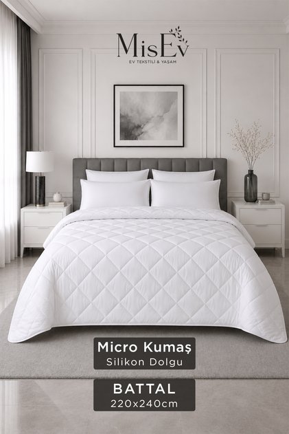 Battal Size Luxury Micro Quilt |   220X240Cm Washable 4 Season Premium Quilt