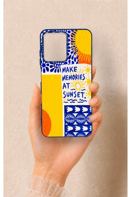 Casper Via M40 Compatible Sunset Patterned Silicone Case