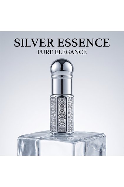  1pcs Crystal Perfume Essential Oil Bottle 3ml A153C-silver