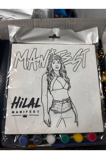 MANİFEST HİLAL TUVAL BOYAMA SETİ 20X20CM
