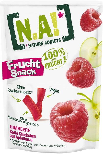Snack de fructe uscate - măr,zmeură, 0,035 Kg