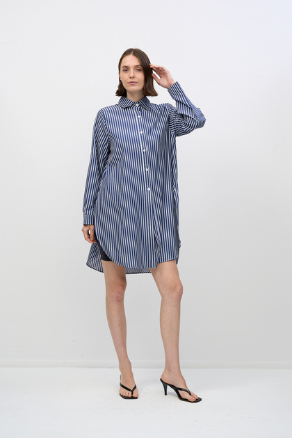 Striped Shirt with Side Slits