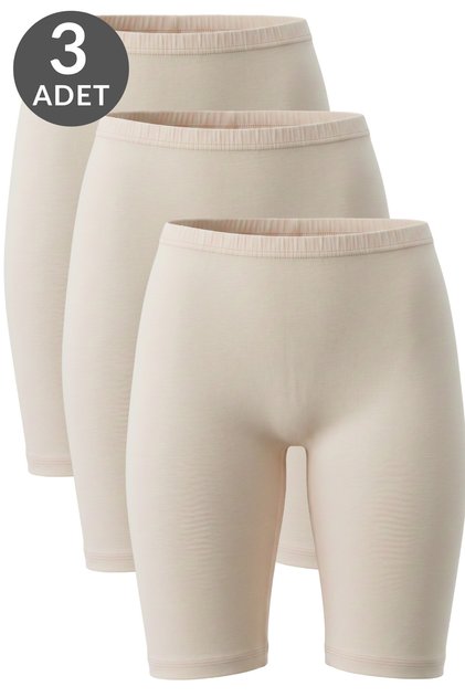 Women's 3-Pack Cotton Lycra Knee-Length Leggings 4247