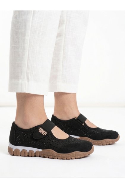Women's Colorful Sole Velcro Suede Leather Summer Orthopedic Sneaker Walking Shoes