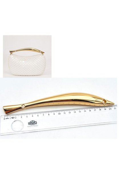 21 Cm Balık Model Çanta Sapı Light Golden Renk
