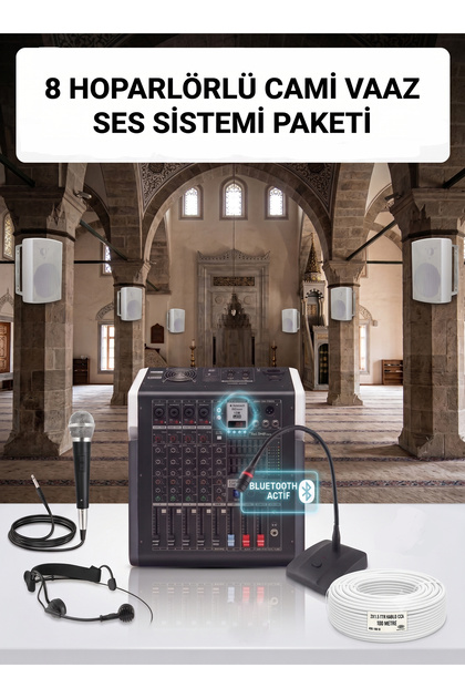 Cami ve Mescit Ses Sistemi - Profesyonel Cami Vaaz ve İç Ses Sistemi Paketi