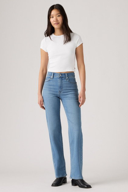 723 High Waist Straight Leg Hidden Promise Med Indigo Women's Jeans