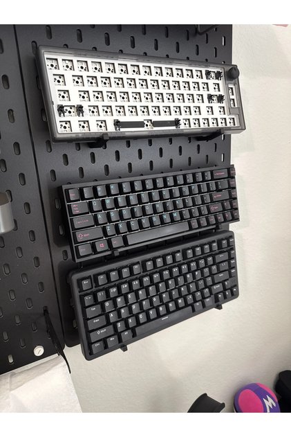 Skadis Uyumlu Mekanik Klavye Askı Aparatı Duvar Düzenleyici - 1 Set (2 Parça)