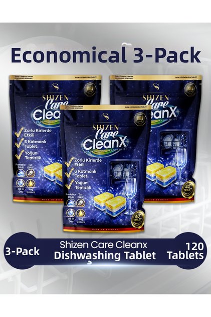 Shizen Care Cleanx Dishwasher Tablet 3-Pack