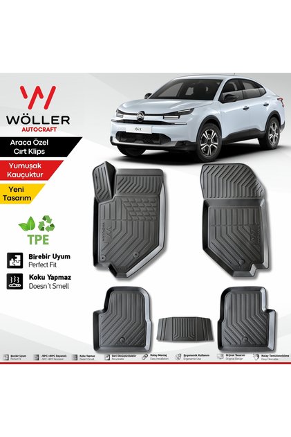 Citroen C4 X Paspas 2022 2026 Arası Uyumlu 3d Havuzlu Paspas
