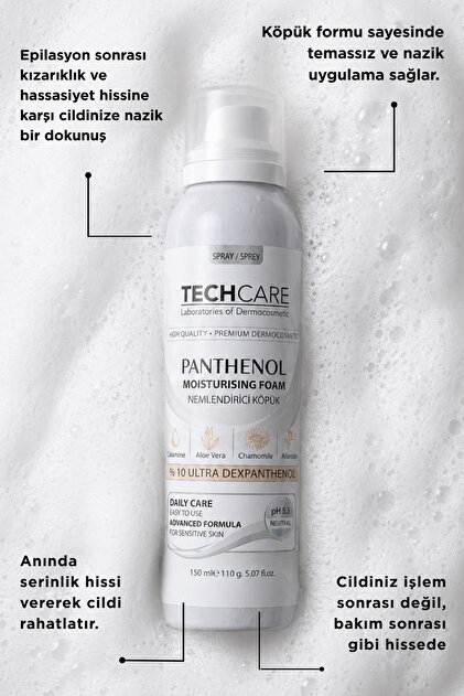 Tech Care Lazer Epilasyon Ve Ağda Sonrası Panthenol Nemlendirici