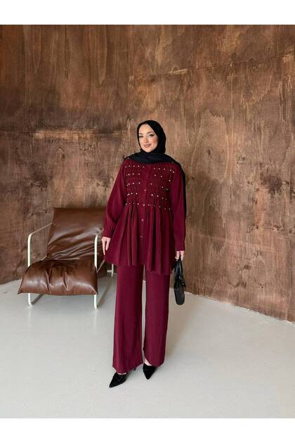 New Season Royal Burgundy Set Yrn-2268