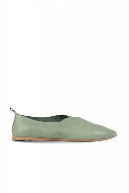 Blue Leather Women's Ballerinas 01Wn0702