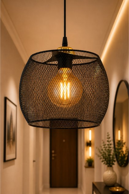 Nisa Luce Nilüfer Tekli Avize -Altın Gold Detaylı •• Tekli Sarkıt Antre Hol Mutfak Avizesi Modern Avize Modelleri Modern Lüks Avize Dekoratif Salon Avizesi Mutfak Avizesi Avize Lamba
