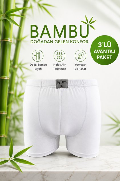 Men's Lycra Bamboo Boxer 3-Pack Advantage