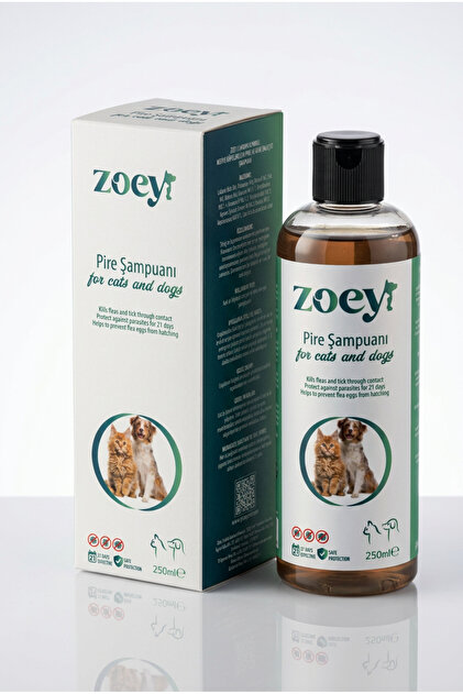 ZOEY PET PRODUCTS Zoey Köpek Pire Kene Şampuanı – Pire ve Kene