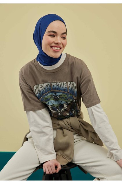 Athletic Hijab Koyu Mavi
