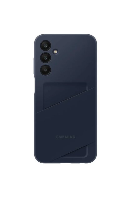 Slot pentru card EF O și - Husă tip portofel - compatibil cu slotul pentru card A256TBEGWW Galaxy A25 5G - Suport carduri - culoare Negru, Albastru