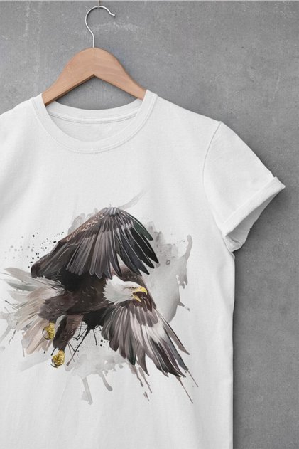Сряда Унисекс памучна тениска Hunter Eagle