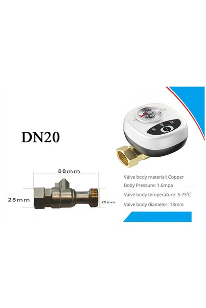 صمام ذكي يدوي DN20 يعمل بتطبيق EWelink عبر واي فاي لإغلاق المياه والغاز، صمام كروي آلي DN15/DN20/DN25