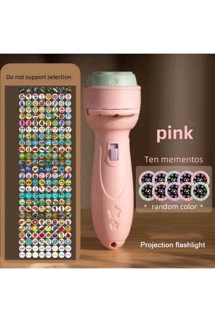 Pink ten slides Projector Flashlight Early Education Educational Development Toy Children's Enlighte