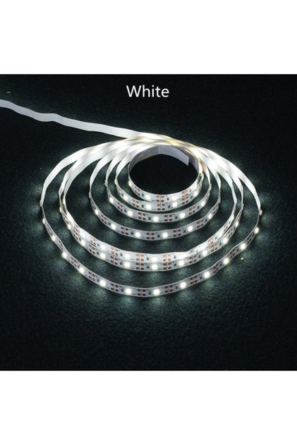 شريط إضاءة LED أبيض بطول 5 أمتار يعمل ببطاريات 3AA، مزود بـ SMD2835، متوفر بأطوال 50 سم، 1 متر، 2 متر، 3 متر، 4 متر، و5 أمتار. شريط إضاءة مرن