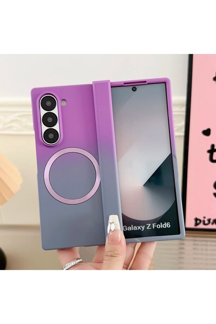 Galaxy Z Fold8 Ultra Purple gray Magnetic Hinge Protection Phone Case for Samsung Galaxy Z Fold 8 Ul