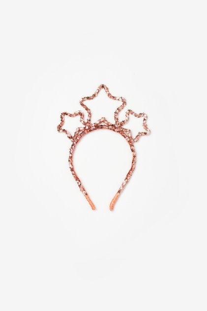 Rose Sequined Star Crown for Girls