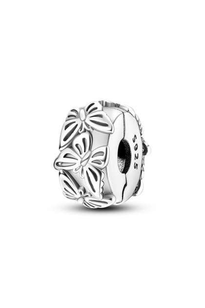 KTC677 925 Sterling Silver Charms Beads Pendant Luminous Firefly Butterfly Charms Fit Original Brace