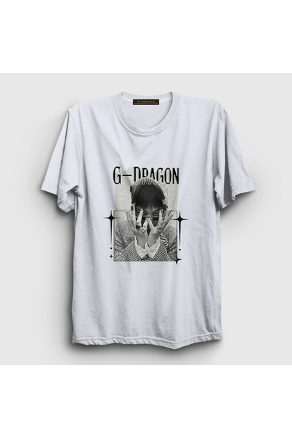 Unisex White Rings G-Dragon T-Shirt 598850Tt