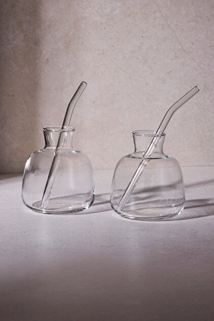 Coty 2'li 250 ml Pipetli Kokteyl Bardak Seti