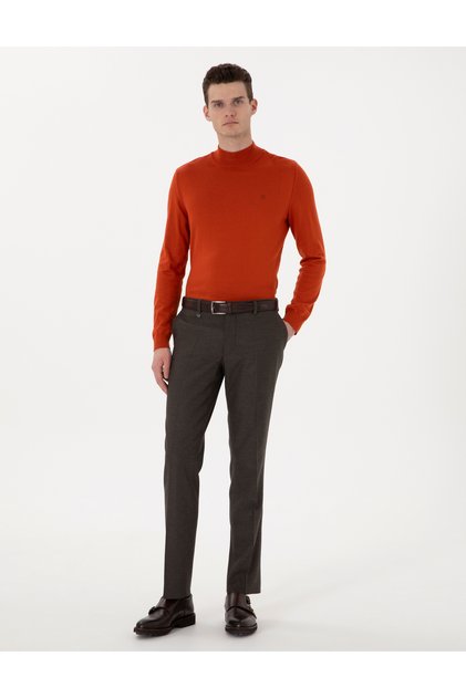 Kahverengi Slim Fit Kumaş Pantolon 50312923-VR029