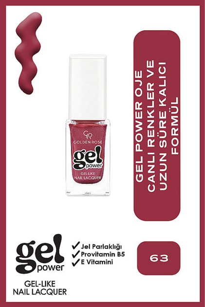 Gel Power Nail Lacquer-63-Jel Oje