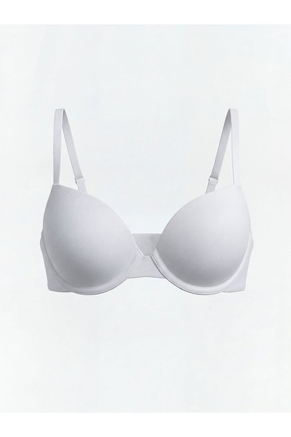 Underwire Half Padded Plain T-Shirt Bra
