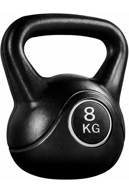 8 Kg Kettlebel 2-in-1 Dumbbell | Strength Training Weight PVC Coated Cast Iron Full Body Workout Equipment for Home Gym