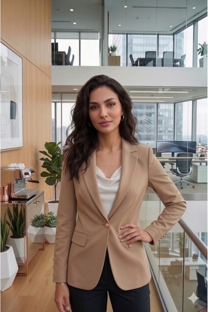 New Season Women's Single Button Jacket