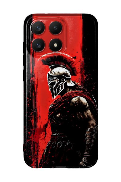 Xiaomi 17 Compatible Warrior Sparta Patterned Transparent Phone Case