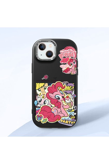 Black Silicone Case with Shock-Absorbing Camera Protections Compatible with iPhone 13/14