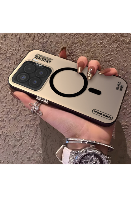 Mi 15 5G Uyumlu Yüksek Kalite Sade Desenli Kılıf, her tarza uygun moda model