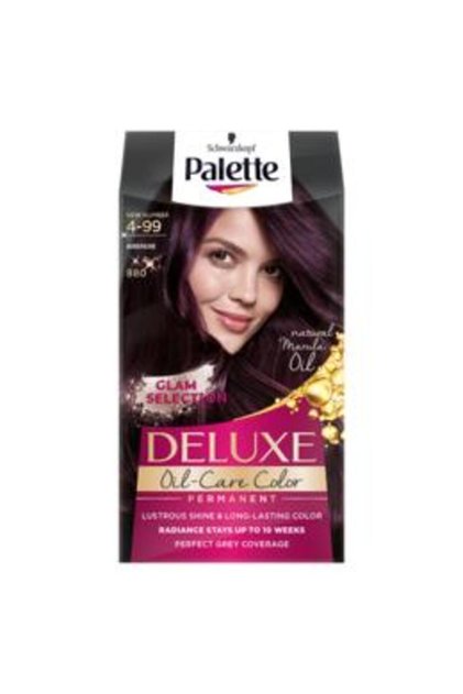 Μόνιμη Βαφή Μαλλιών - Schwarzkopf Deluxe Oil-Care Color Permanent Glam Selection, απόχρωση 4-99 (880) Μελιτζάνα