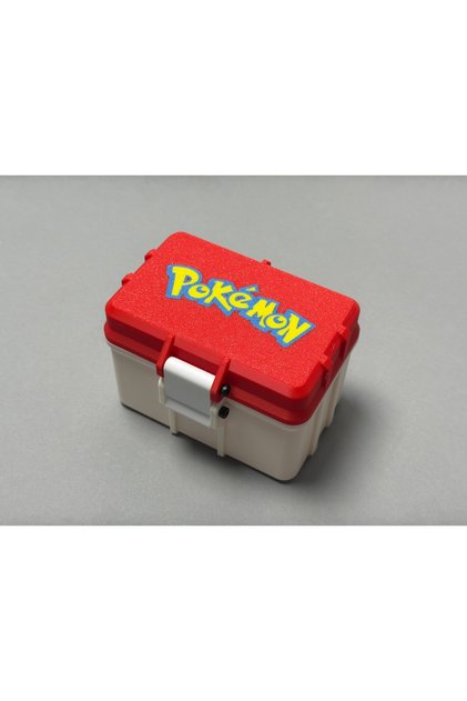Pokemon Tcg Sealed Card Storage Box - Hard Case Deck Box with Original Logo and Latch