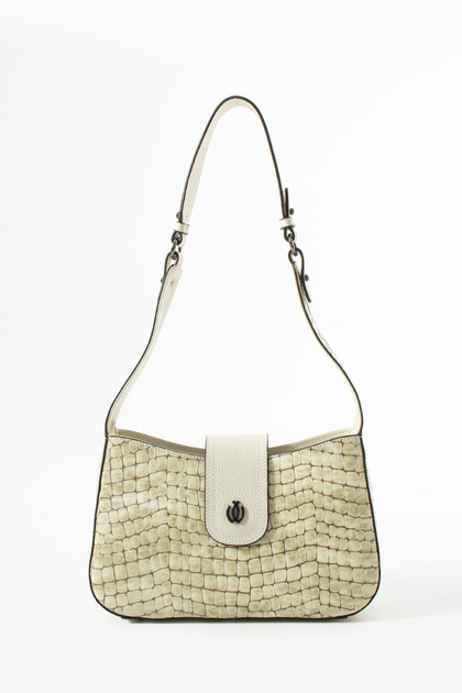 100% Genuine Leather Women's Hand and Shoulder Bag - Handmade Italian Style Strap Model