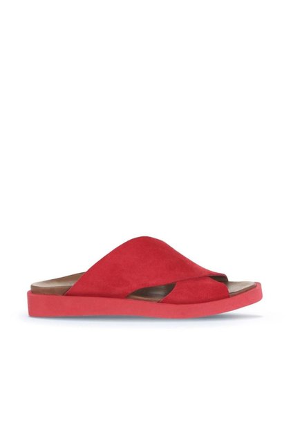 Red Alf Suede Women's Flat Slippers