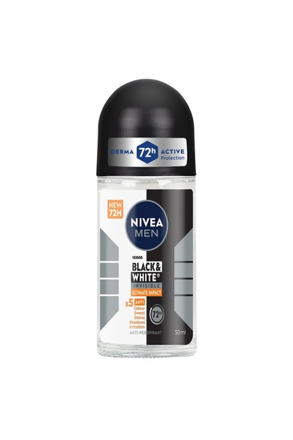 Ανδρικό Αποσμητικό Roll-On Black & White Ultimate Impact 5-σε-1 50ml