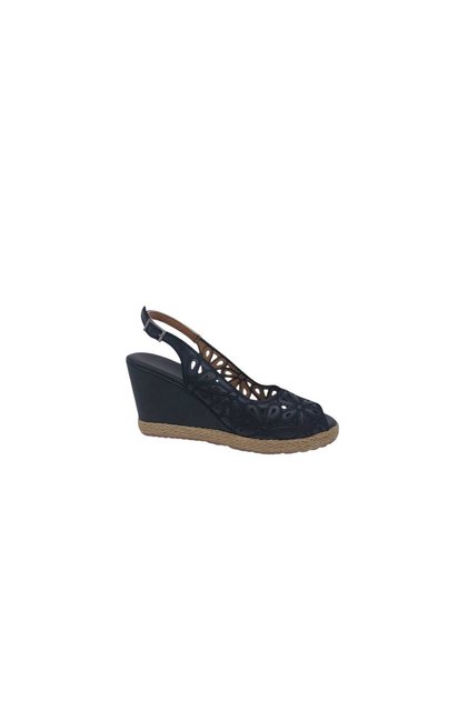 İzlife 116 Women's Black Open Toe Wedge Sole Shoes