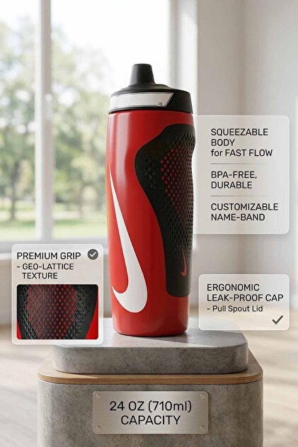 NHレフィル、ボトル Nike Refuel Bottle Locking Lid 24 Oz Unisex Suluk N.100.7668