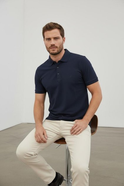 İnterview Polo Yaka Lacivert T-Shirt